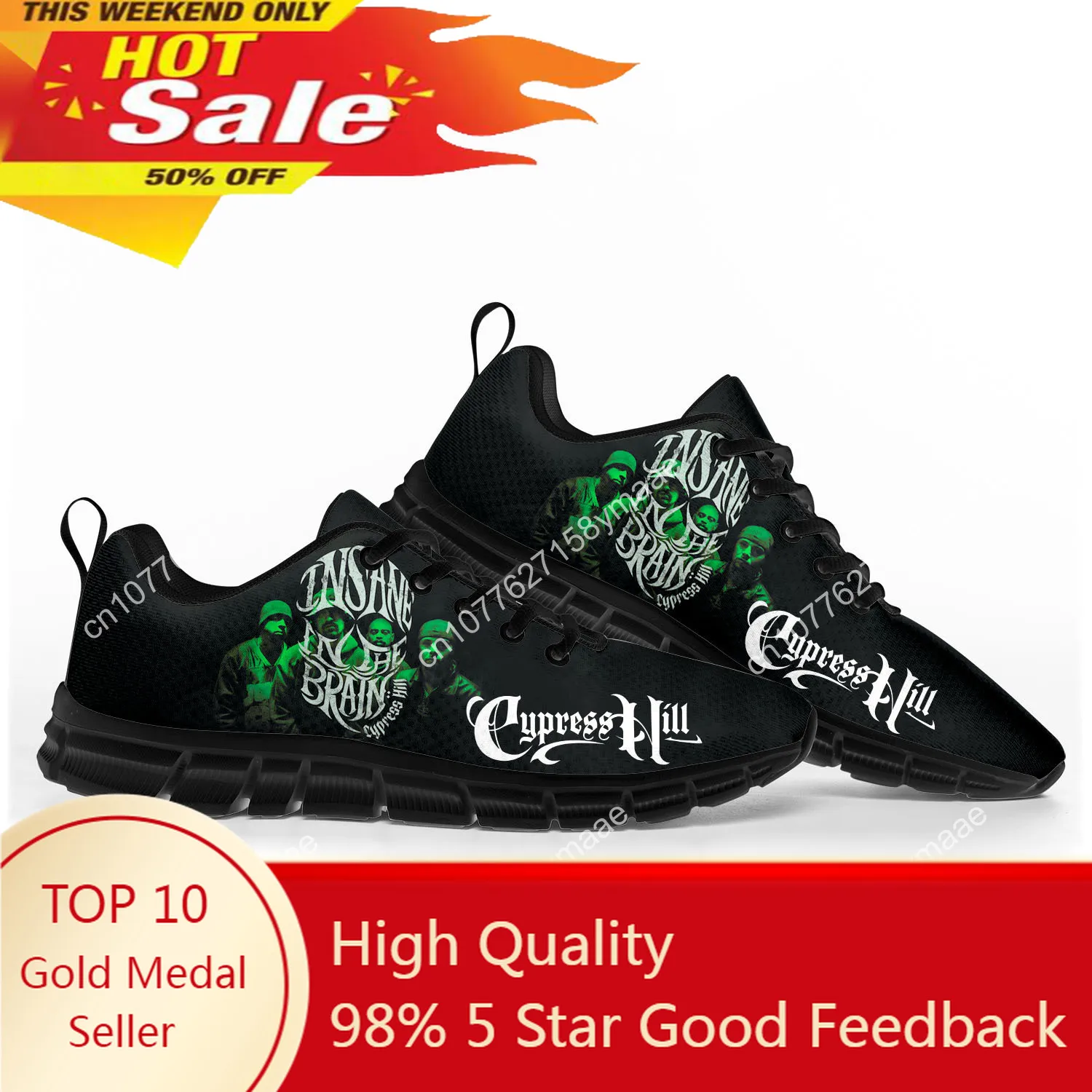 Cypress Hill Sports Shoes Mens Womens Teenager Kids Children Sneakers High Quality Black Sunday Sneaker Customize Couple Shoe