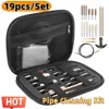 19Pcs/set Gun Barrel Cleaning Kit for Handgun Rifle Pistol Gun Brush Tool for .22/.38/9mm/.40/.45 Caliber Hunting Tool 1
