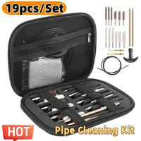 19Pcs/set Gun Barrel Cleaning Kit for Handgun Rifle Pistol Gun Brush Tool for .22/.38/9mm/.40/.45 Caliber Hunting Tool 1