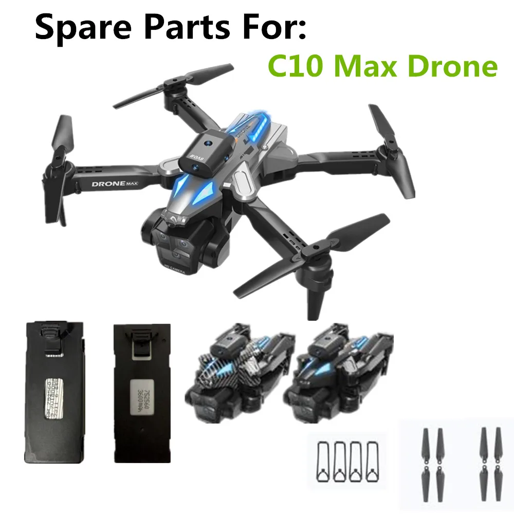 

Аккумулятор для дрона C10 Max, 3,7 в, 1800 мАч/3600 мАч/в виде кленового листа/для дрона C10 Max, запасные части, батареи C10 Max