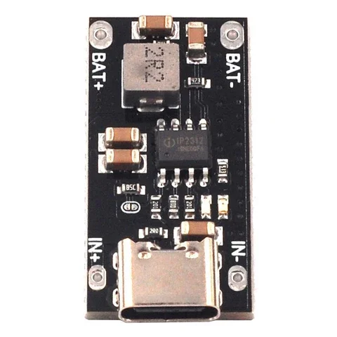 

High Current 3A Polymer Ternary Lithium Battery Quick Fast Charging Board Type C USB Input IP2312 CC/CV Mode 5V To 4.2V
