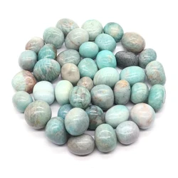 Wholesale Natural Ocean Blue Obsidian Tumbled Stones - Healing Energy Crystals for Home Decor and Aquarium Display (Amazonite R)