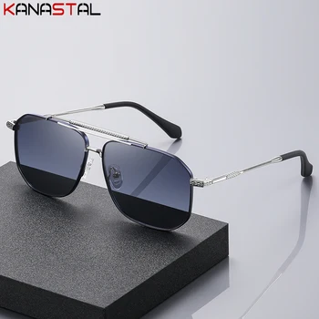 Polarized Sunglasses Men UV400 Sun Glasses Metal Eyeglasses Frame Women