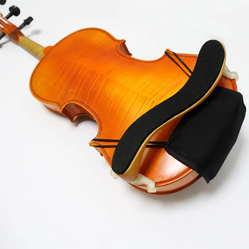 Violin Chin Shoulder Rest Pad 1/8 1/4 1/2 3/4 4/4 Fiddle Soft Cotton Cover Sponge Cushion Violin Parts Instrument Accessories