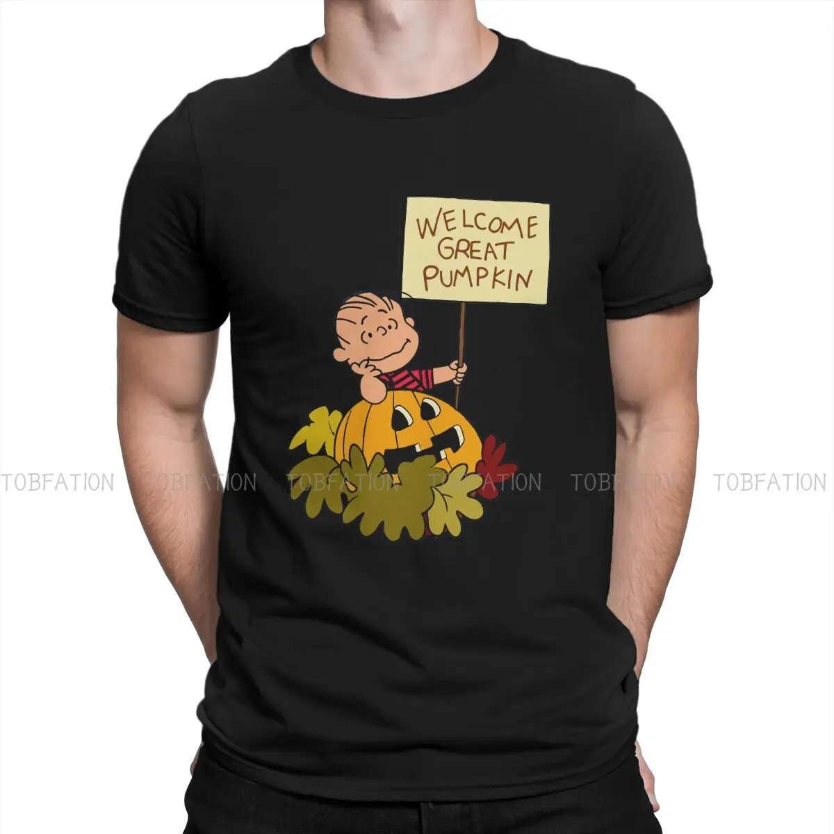 

Halloween Pumpkin Welcome Great T Shirt Classic Graphic Teenager Summer Loose Cotton Men's Clothing Harajuku Crewneck TShirt