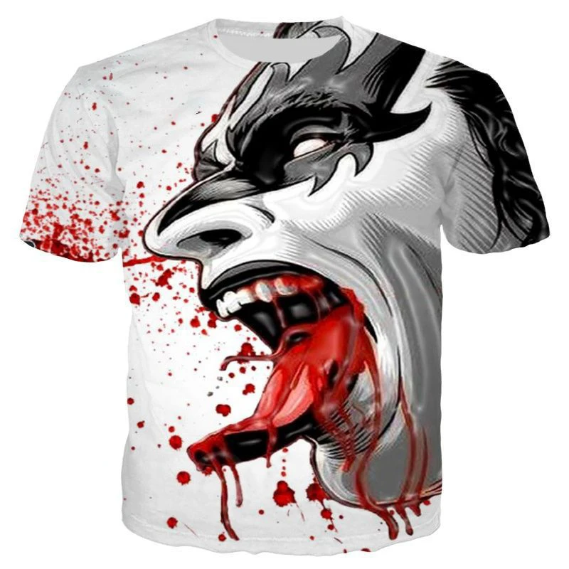 Kiss Band 3D Print Short Sleeve T Shirt