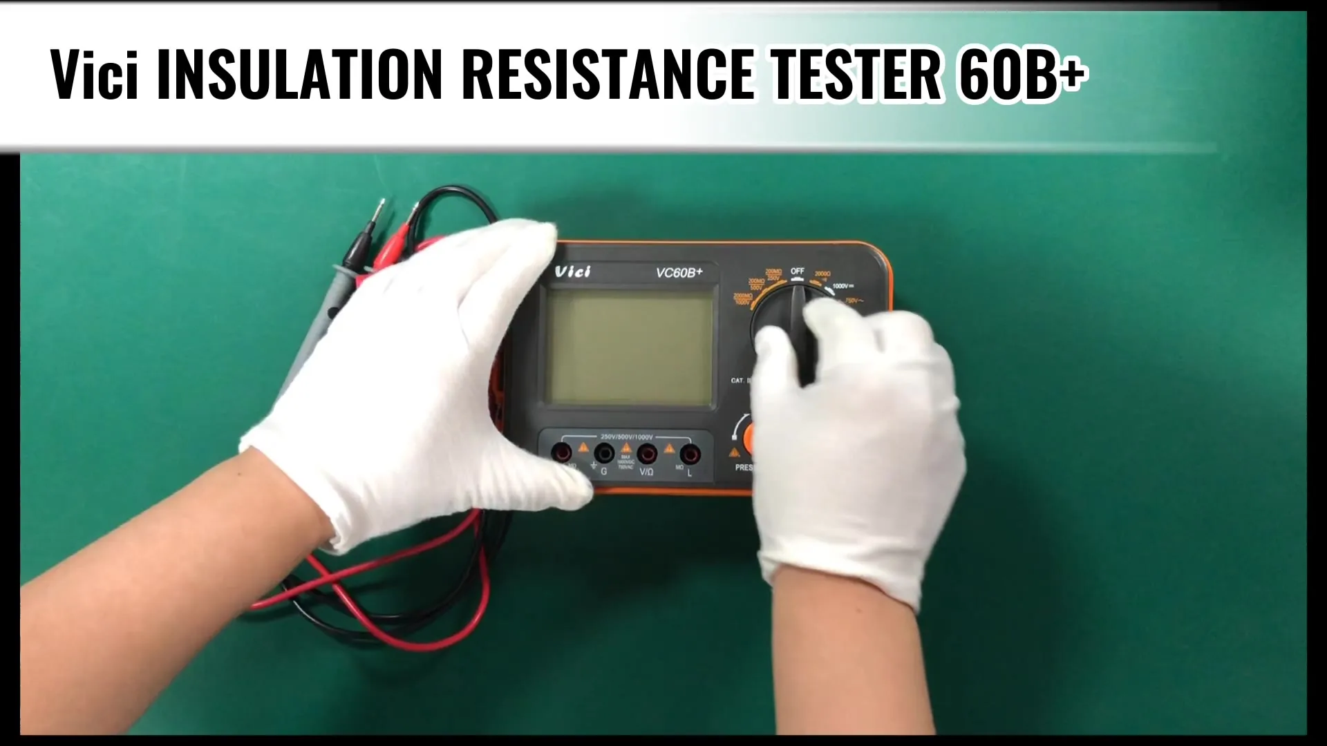 Tester Di Resistenza Di Isolamento GR-VC60B+ - Megohmmetro Digitale Con Misura Tensione AC/DC, Blocco Dati