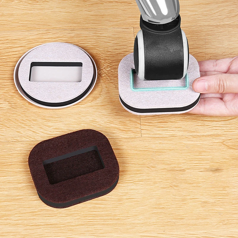 Office Chair Wheel Stopper Office Chair Wheel Stopper Furniture Caster Cups Hardwood Floor Protectors Anti Vibration Pad Chair Roller Feet Anti-slip Mat