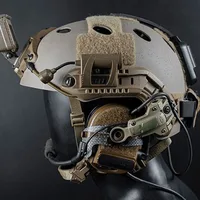 Тактический светильник для шлема, 3-режимный светодиодный фонарик, уличное ночное освещение для лазерной охоты, военный велосипедный шлем, лампа — изображение 6