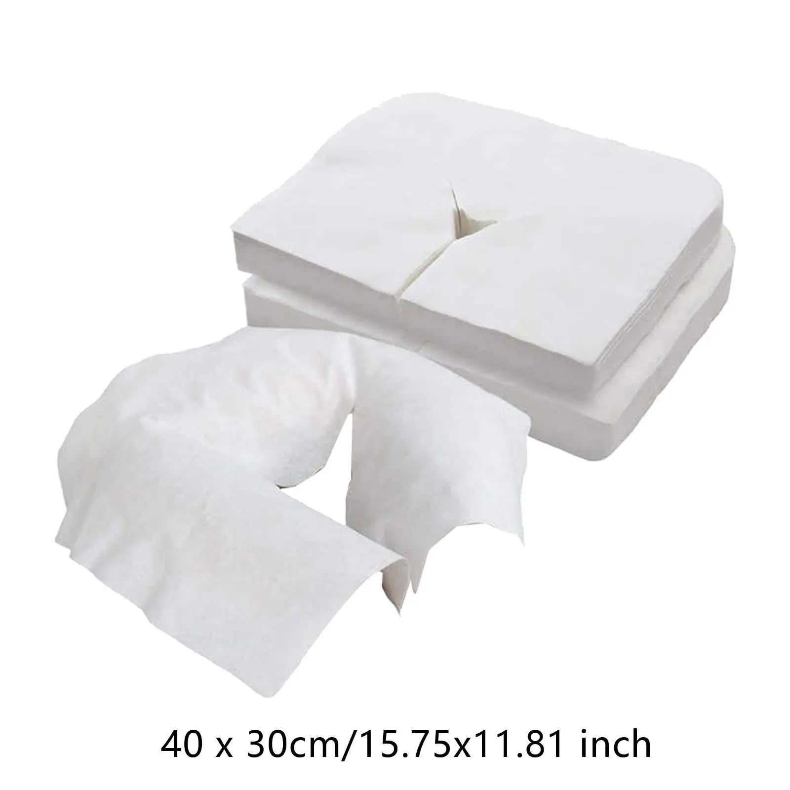 100 Pieces Disposable Pillow Cover for Chairs SPA Salon Bed Massage Tables
