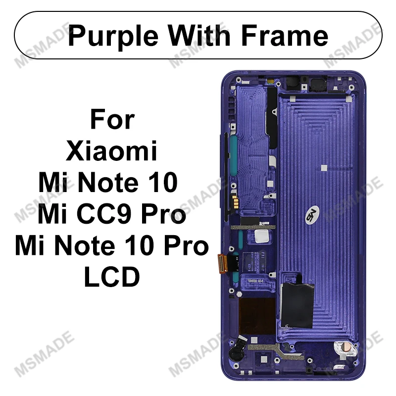 mobile phone lcd screens 6.47" Original For Xiaomi Note 10 LCD Display Touch Screen Assembly For Xiaomi CC9 Pro Display MI Note 10 Pro Replacement Parts the best screen for lcd phones mini Phone LCDs