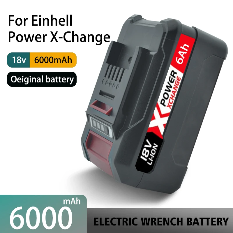 

Rechargeable 18V lithium-ion battery pack, 5Ah, 6AH suitable for Einhell, wireless power tool X-Change, suitable for 4511481