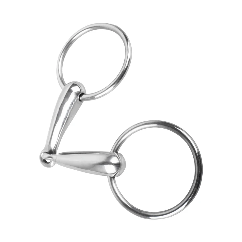 Cavity horse gag bit, metal two section mouth bit, stiff-bit type O horse equestrian equipment 8209262 3