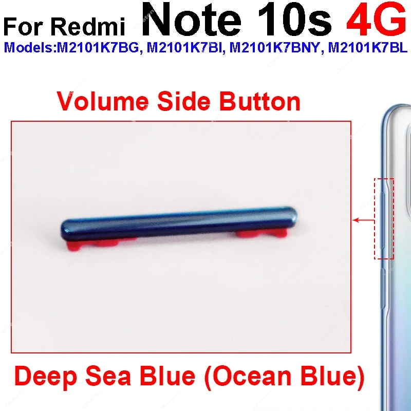 FLAT TASTI VOLUME POWER Per XIAOMI REDMI NOTE 10 E Note 10s Accensione
