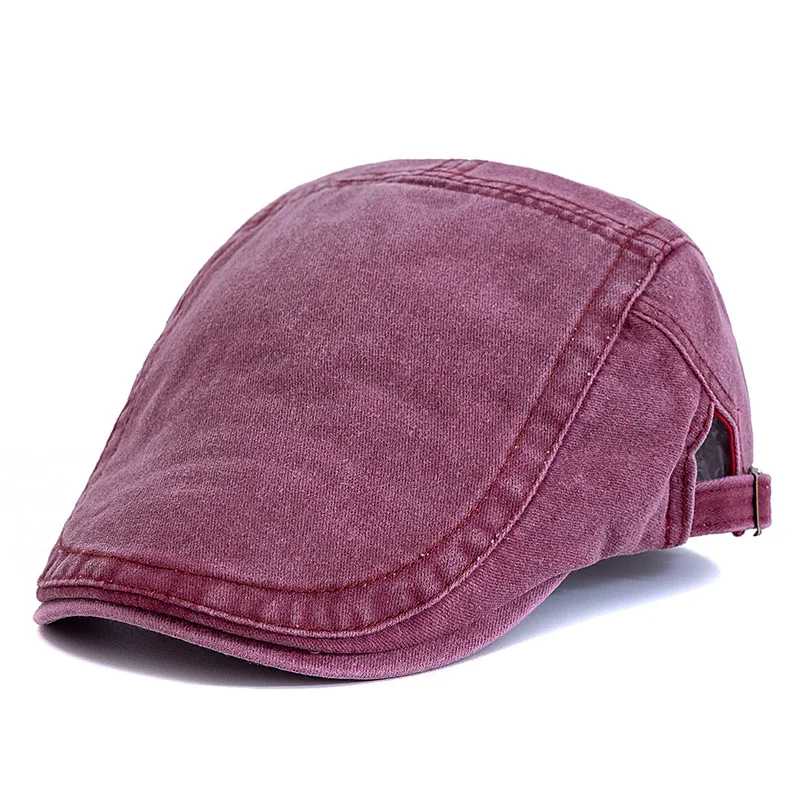 Heißer Verkauf Unisex Sommer Outdoor Flachen Hut Sport Baumwolle Baskenmütze Kappen Einfarbig Casual Schirmmützen Stilvolle Casual Sonnenhüte – Detail 10