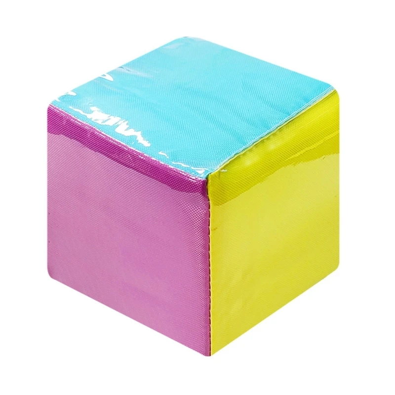 

Learning Cubes Pocket Classroom Dices DIY Education Playing Game Dices Teaching Stacking Blocks with 6Pcs Clear Pocket