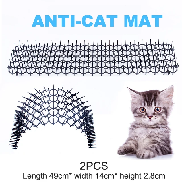 2Db Kerti Szúrós Csík Ásás Stop Macska Visszataszító Elrettentő Szőnyeg Tüske Hordozható Kutyaellenes Kutya Kültéri Kellékek Kártevőirtás