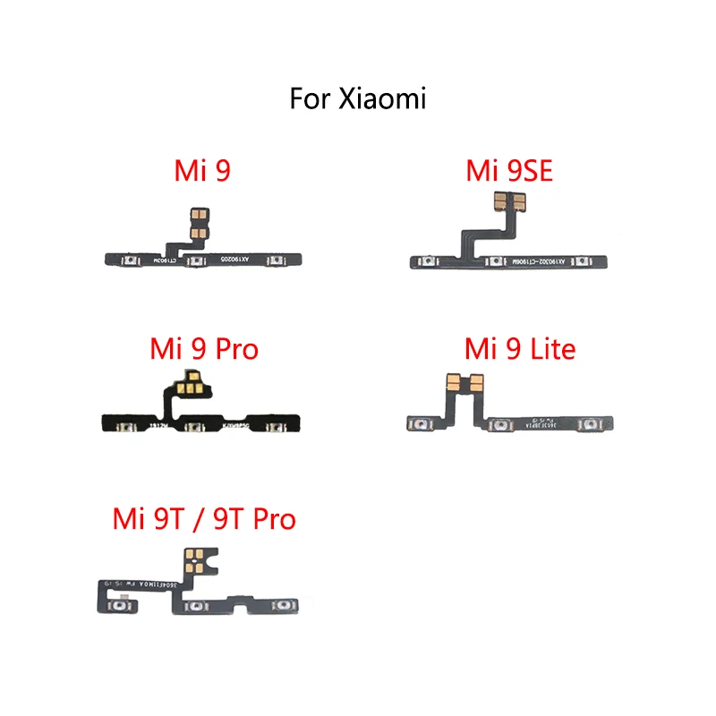 Nappe Bouton Power/Volume Pour Xiaomi Mi 9T Et Mi 9T Pro - Câble Flexible - Réf. 05111902004 - Neuf