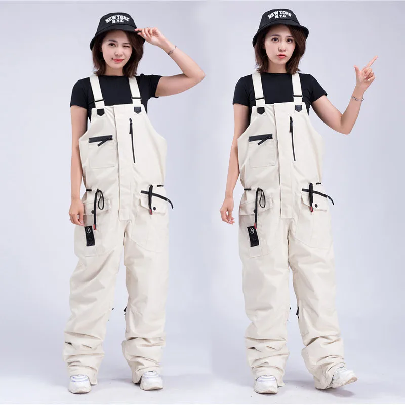 

Winer Mountain Pants Waterproof Women Snowboard Pants Snow Jumpsuit Overalls Men Outdoor Sport Ski Windproof Female Trousers