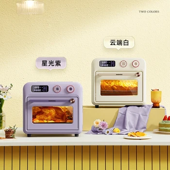 DAEWOO 에어 프라이어 오븐, 독립 온도 제어, 뜨거운 공기 순환 전기 오븐, 18L, 220V