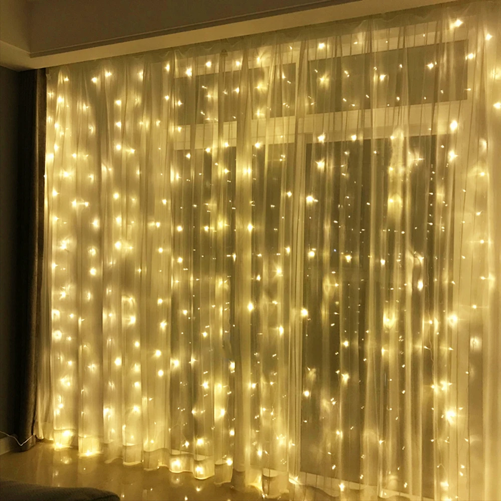 3x 1/3x 3/2x 2m sopel LED łańcuchy świetlne bajkowe oświetlenie bożonarodzeniowe Garland Outdoor Home na ślub/imprezę/zasłonę/dekoracje ogrodowe 6 3x 1/3x 3/2x 2m sopel LED łańcuchy świetlne bajkowe oświetlenie bożonarodzeniowe Garland Outdoor Home na ślub/imprezę/zasłonę/dekoracje ogrodowe 6