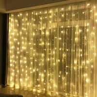 3x 1/3x 3/2x 2m sopel LED łańcuchy świetlne bajkowe oświetlenie bożonarodzeniowe Garland Outdoor Home na ślub/imprezę/zasłonę/dekoracje ogrodowe 6