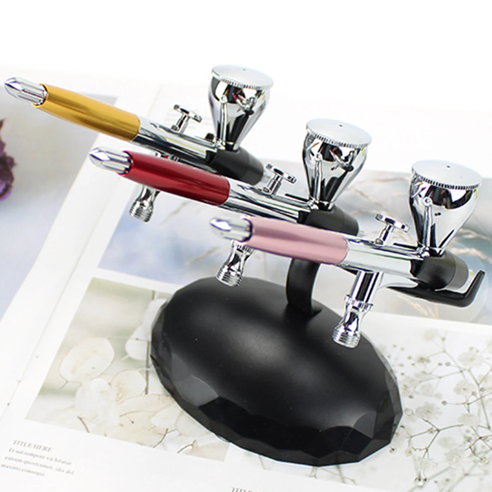 Desktop Airbrush Stand Durable Airbrush Holder for Painting Makeup Nail Art Car Painting Tools Storage Holder 3