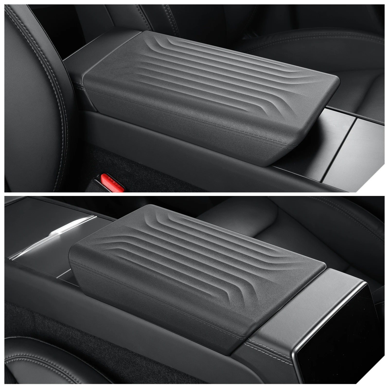 YZ Für Tesla Model Y Juniper 3 Highland Mittelarmlehnenabdeckung Schutz Soft Pad Case TPE Auto Interieur 2026 Zubehör – Detail 11