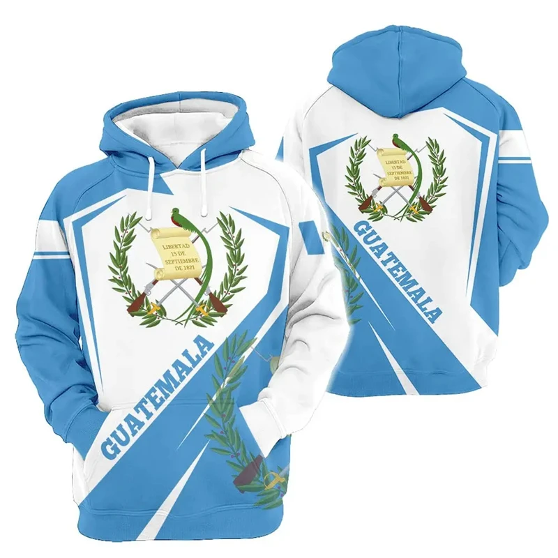 thumbnail image 1 of Sudadera con capucha con la bandera nacional de Guatemala impresa en 3D para hombre, sudaderas informales holgadas de talla grande, ropa de calle, chándal para niños, 1 of 5