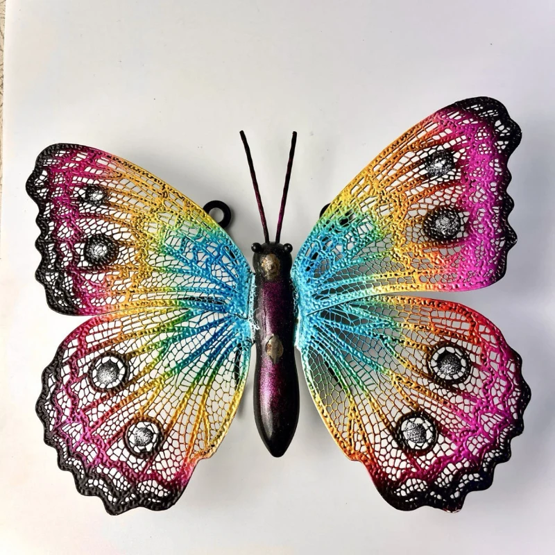 

Simulated Iron Art Animal Butterfly Home Horticulture Fairy Garden Miniatures Children's Park Wall Hanging Decoration Home Decor