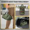 1 Piece Multifunctional Roll Up Tool Bag, Wrench Roll, Car First Aid Kit Wrap Roll Organizer, Hanging Tool Zipper Tote Bag 4