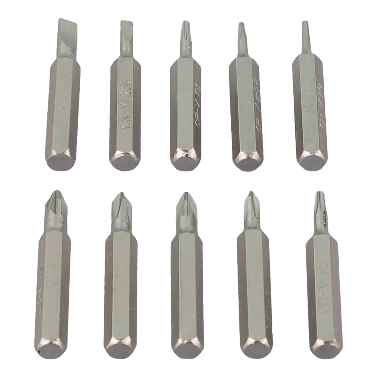 

10pcs Screwdriver Bits 4mm Shank 28mm Torx Slotted Cross Head PH00/PH0/PZ1/PZ0/SL3/SL2/SL1/T5/T4 Driver Bit Manual Tool Parts