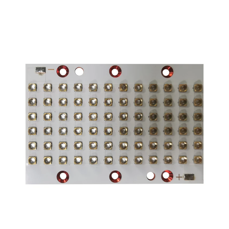 LED UV Lamp Module for Printers 216 Watts Violet 3535 Gold Plated Bracket 365nm 370nm 380nm 385nm 395nm 400nm 405nm 59*87mm