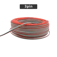 สายไฟ 100 เมตร 22AWG แบบ 2 ขา 3 ขา 4 ขา 5 ขา 6 ขา สำหรับไฟ LED RGB RGBCCT CCT 2835 5050 แถบไฟ LED สายไฟฟ้าทองแดงชุบดีบุก 4