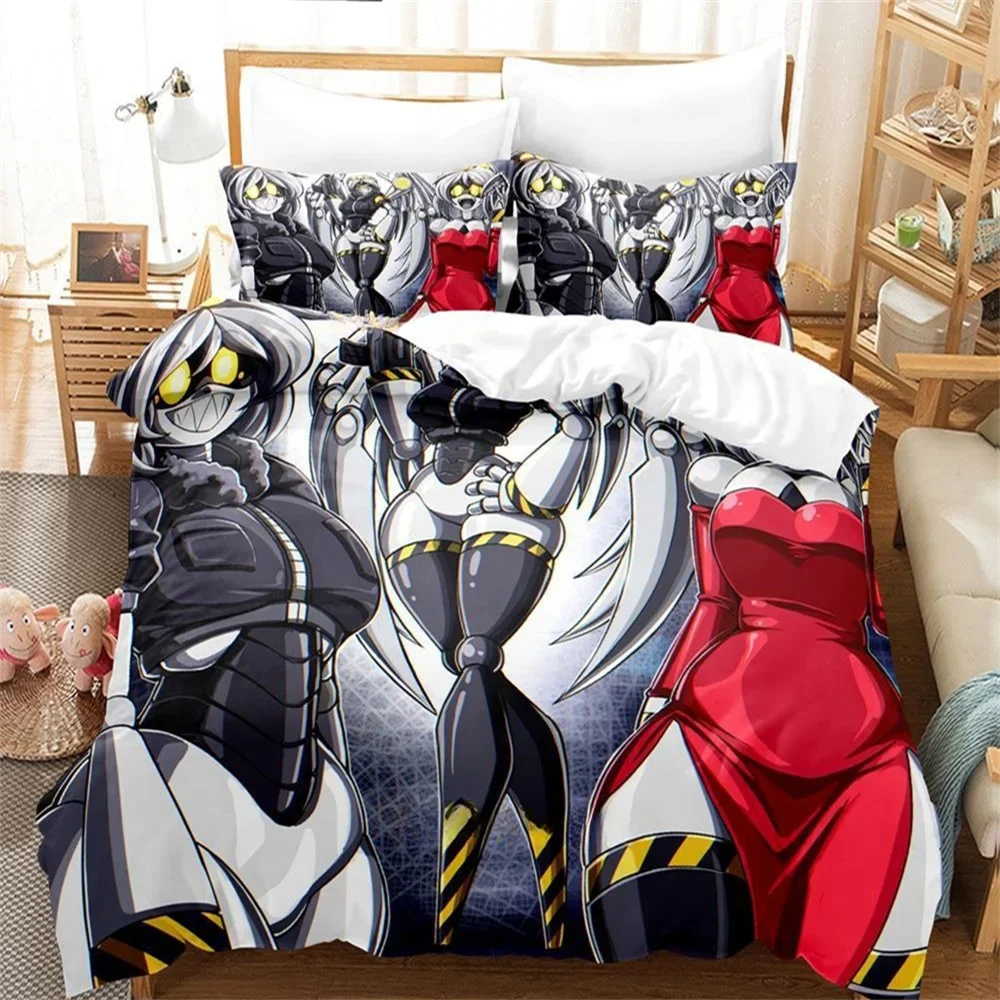 M-Murder Drones Cartoon Print Bedding Sets Exquisite Bed Supplies Set Duvet Cover Bed Comforter Set Bedding Luxury Birthday Gift