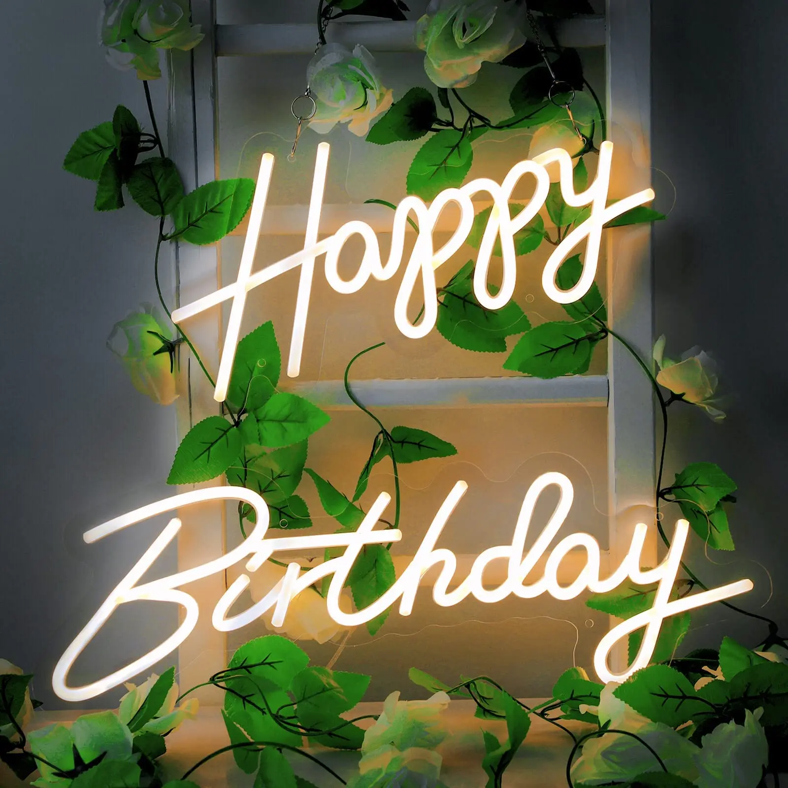 

Custom Neon Signs Happy Birthday Oh Baby Let's Party Wall Hanging Home Club Event Wedding Decoration Led Light Personalized Gift