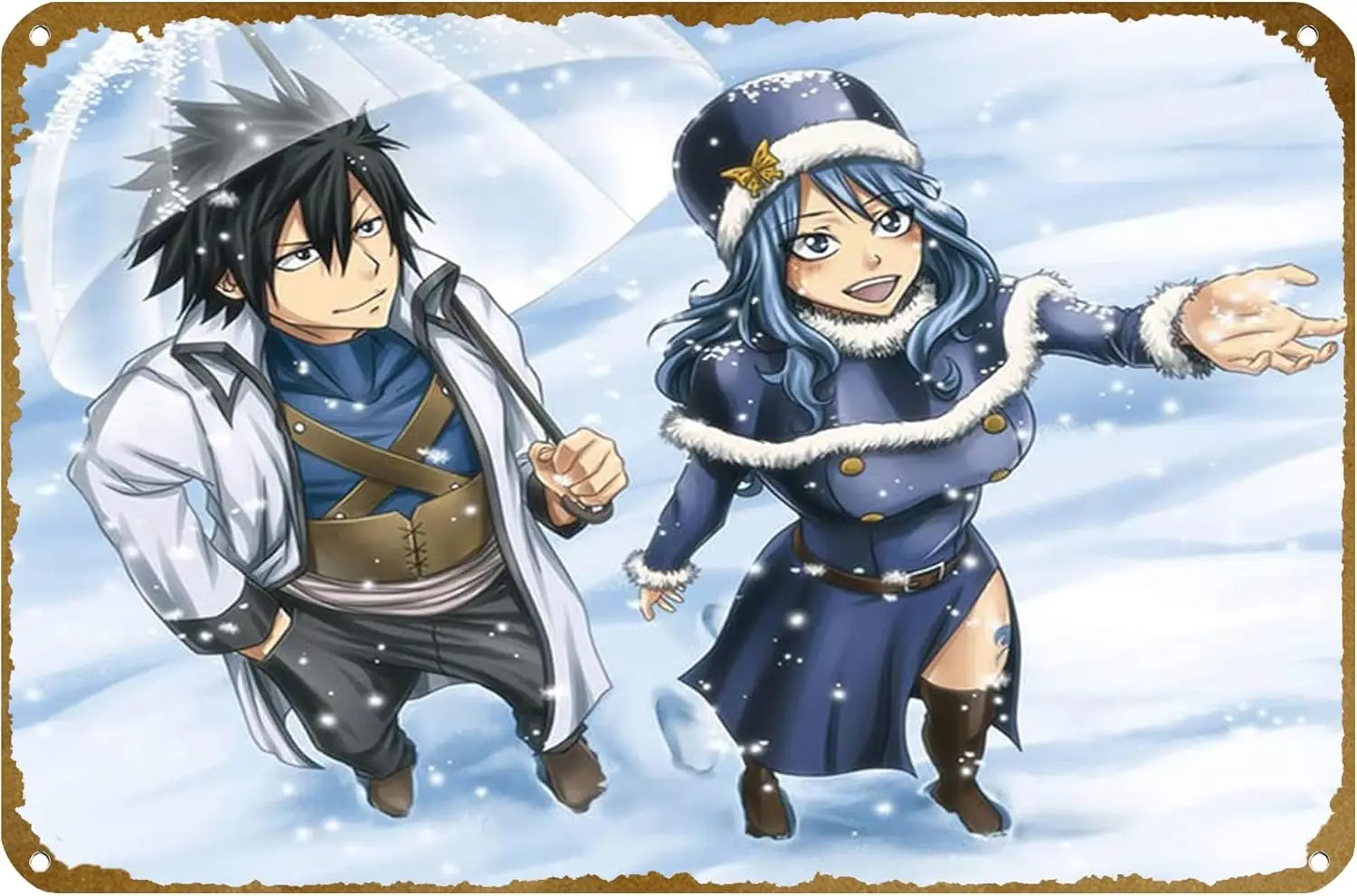 Anime Fairy Tail Gray Fullbuster Juvia Lockser Poster Vintage Metal Tin  sign Logo Family Club Bar Cafe Bedroom Art Wall Decorati - AliExpress, image size:1500x991