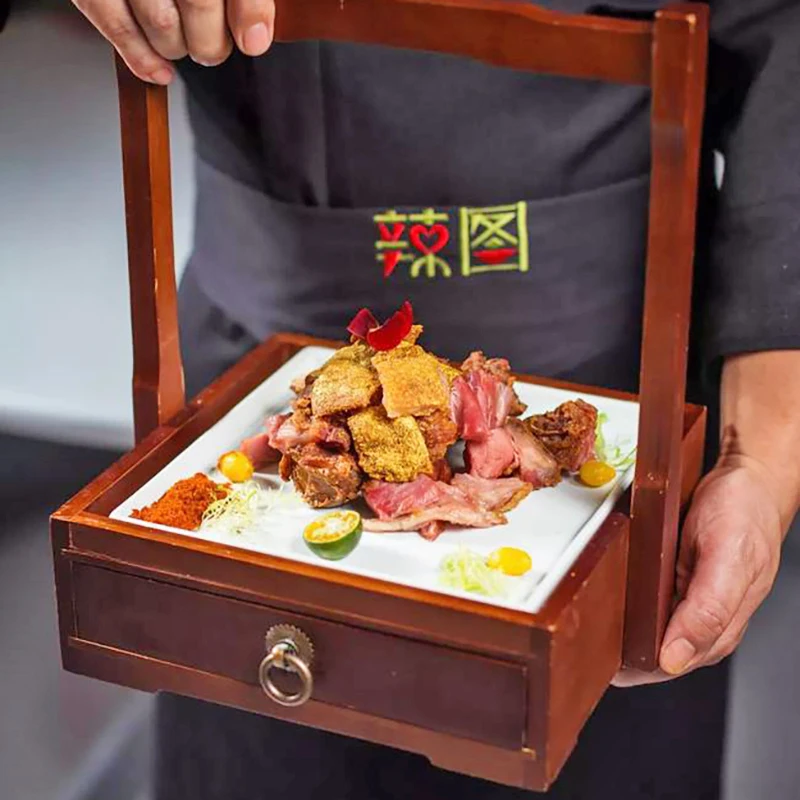 

Tableware Platter Beijing Roast Duck Splitting Restaurant Special Creative Set Hotel Combination Dessert Pastry Box