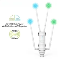 Wavlink High Power AC1200 Outdoor Waterproof Wireless WiFi Repeater AP/WiFi Router Dual Dand 5G Long Range Extender Antenna 1