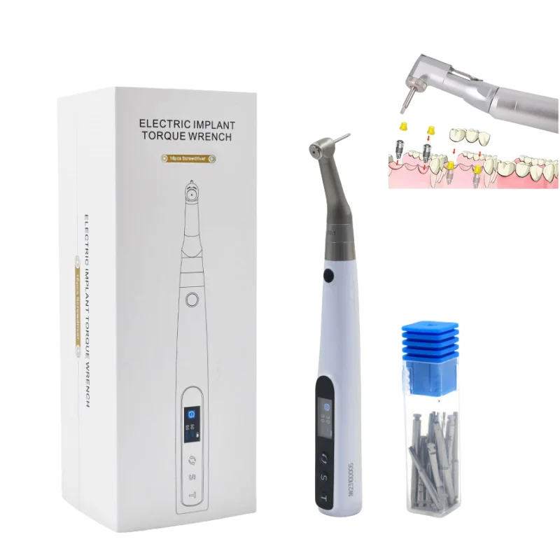 Dental Surgery Implant Universal Electric Implant Torque Wrench Screwdriver Prosthetic Kit 50Ncm Dentistry Repair Tools