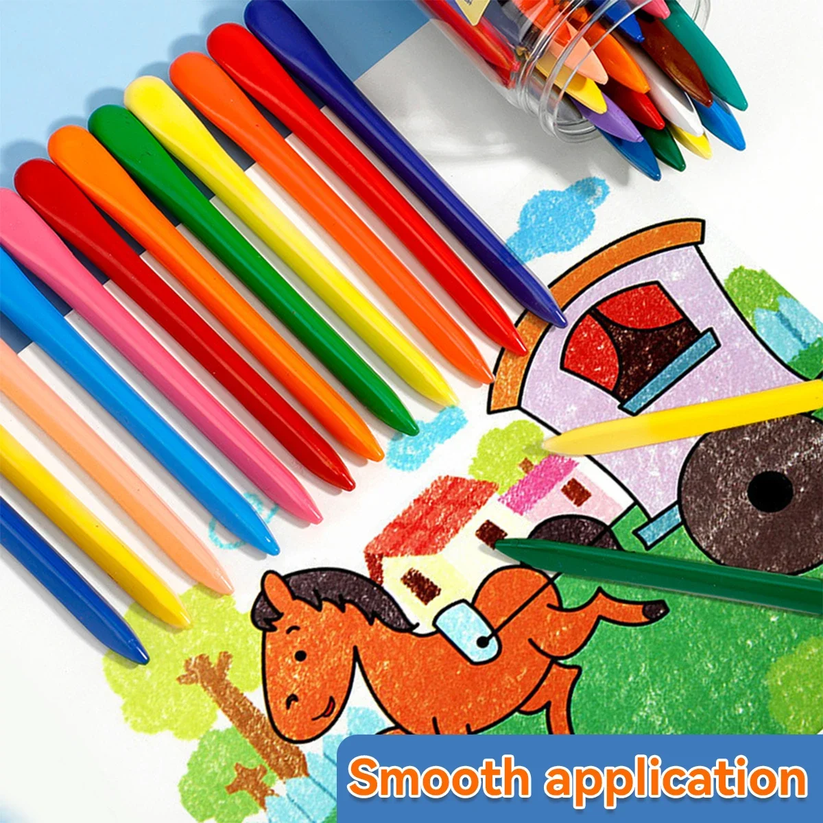 Vibrant Triangle Crayons - Non-Messy, Double-Ended Oil Paint Sticks