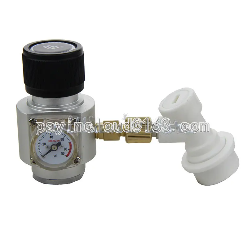 

Beer Pressure Reducing Valve Carbon Dioxide CO2 Air Valve 60psi with Pressure Gauge Air Valve 16G Small Cylinder