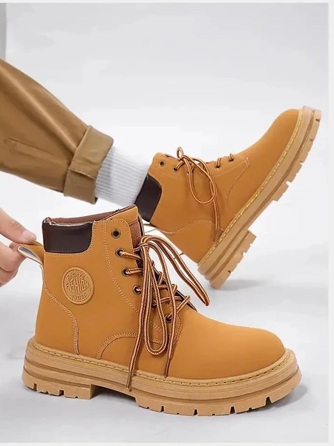 Botas Retrô de Trabalho Masculinas: Proteção, Estilo e Conforto para o Trabalho
