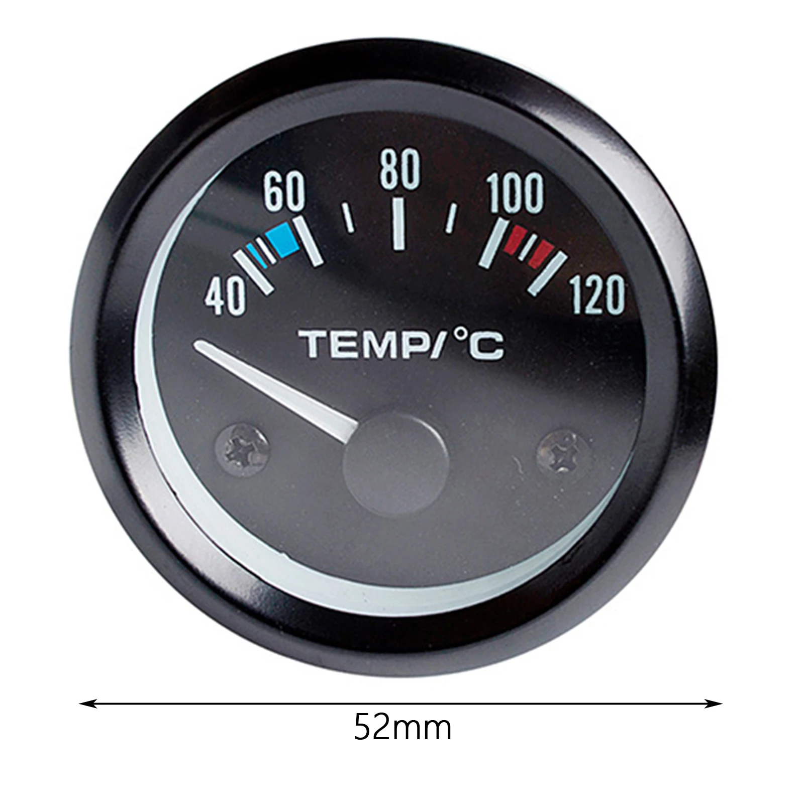 Water Temperature Gauge Durable Auto Parts Universal 52mm Water Temp Meter Temp Gauge for Automotive Car Auto Vehicle