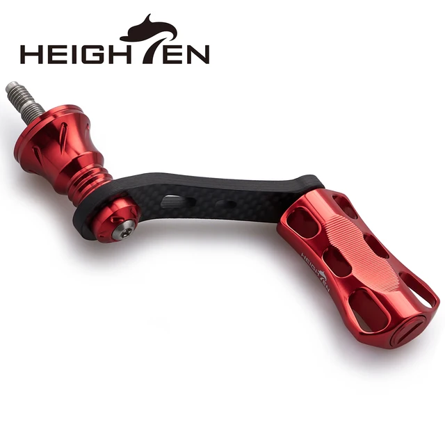 Introducing the HEIGHTEN 42mm Carbon Reel Handle With 22mm Knob for Shimano and Daiwa Spinning Reel
