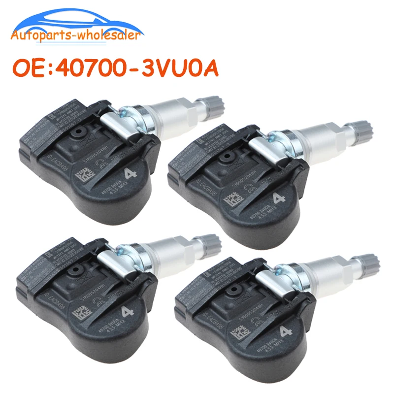 4 PCS 407003VU0A 40700-3VU0A For Nissan NOTE QASHQAI TIIDA Hatchback X-T