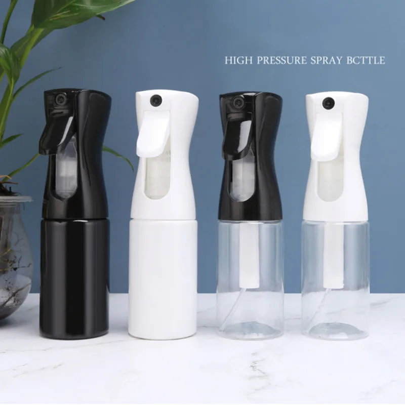 

200/300ML Hairdressing Spray Bottle Stylist Hair Refillable Bottles Plastic Sprayer High Continuous Pressure Water Spray Bottle