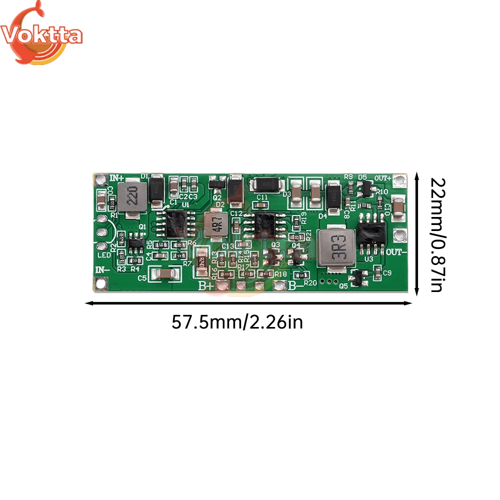 DC 12V Uninterruptible Power Supply 3S Lithium Battery Pack UPS Control Board Automatic Charging Discharging Voltage Converter