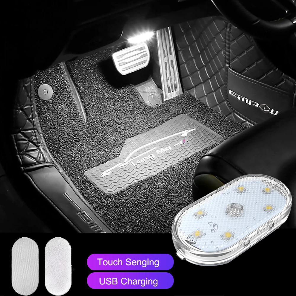 Generic Offfre 4 pcs Plafonnier LED intérieur de voiture lumière de lecture  tactile à prix pas cher