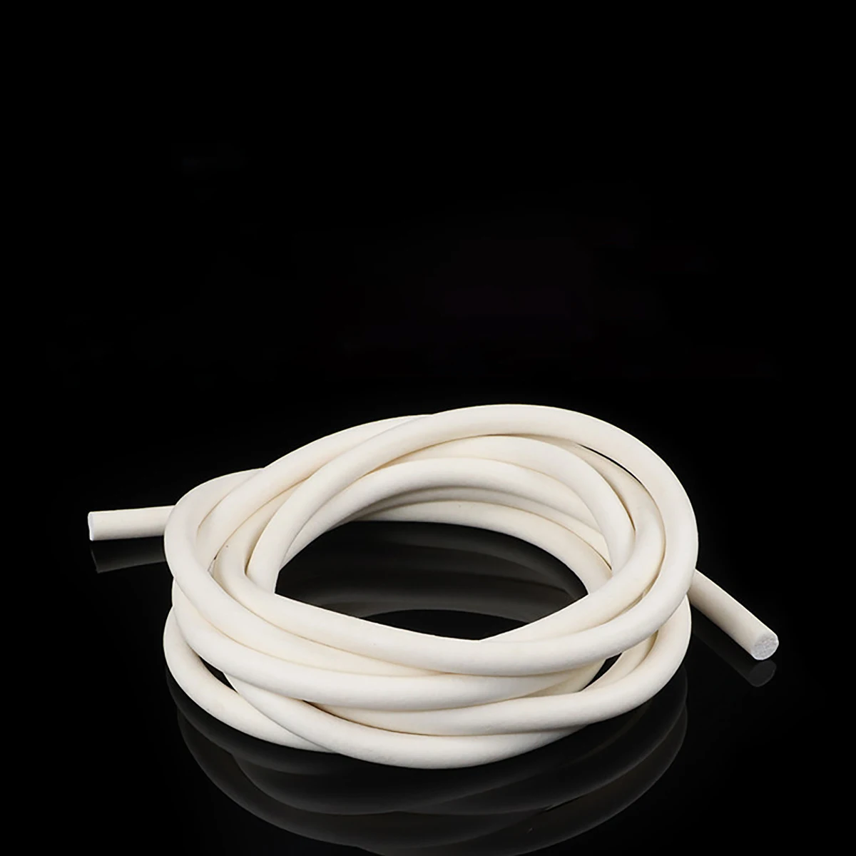 Silicone Rubber Sponge Strip White Silicone Foamed Seal Strip Round VMQ Foaming Cord Dia.1/1.2/1.5/1.8/2/2.2/2.5/2.8/3/3.2-25mm